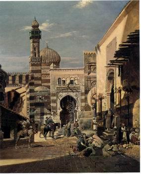  Arab or Arabic people and life. Orientalism oil paintings 558
